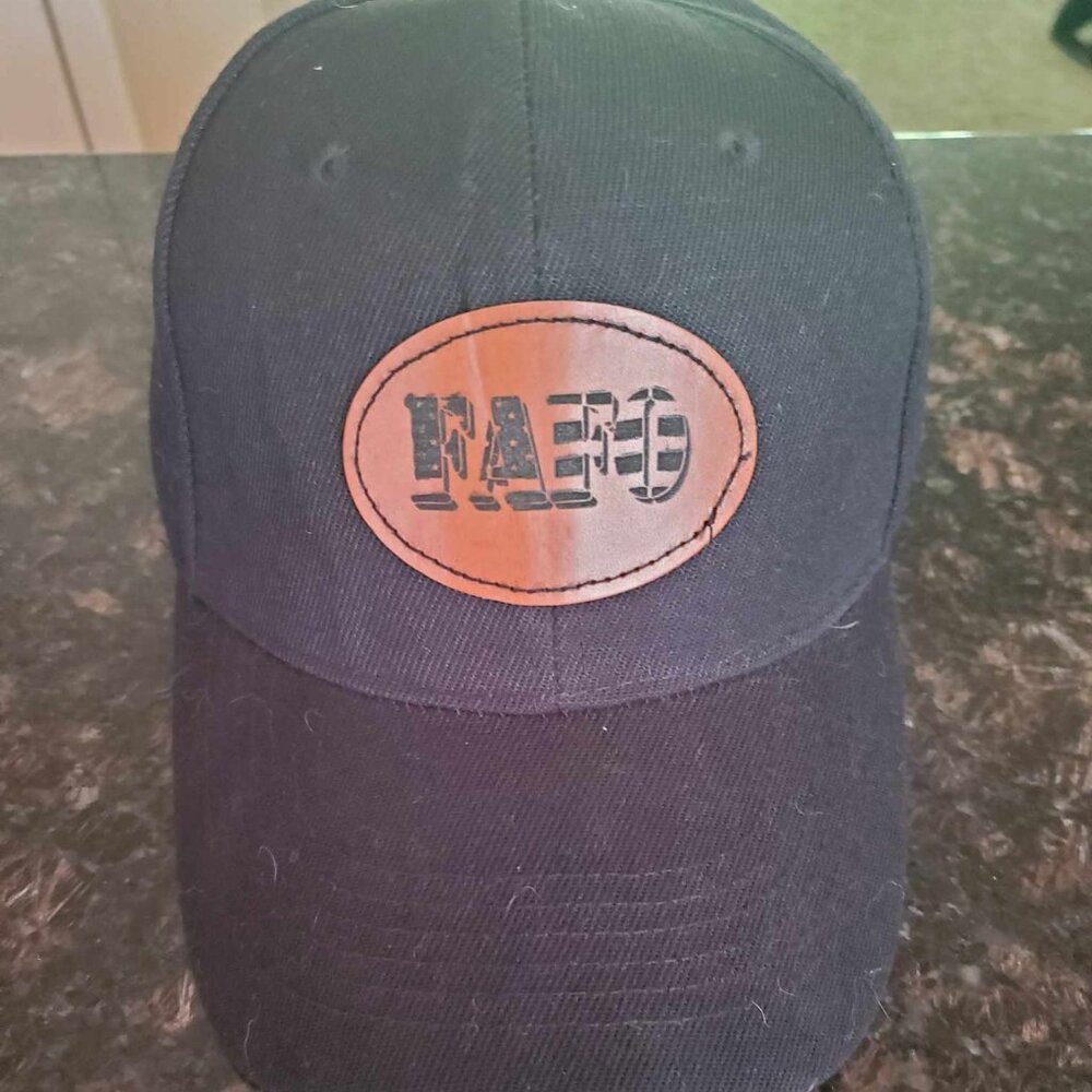 FAFO Leather Patch Hat